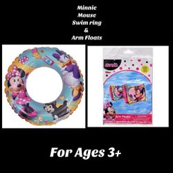 MINNIE MOUSE SWIM RING & ARM FLOATS