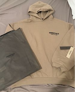 Tan Fear Of God hoodie size large