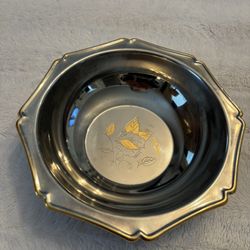 Vintage Samos 24 K 18/10 Silver Bowl 