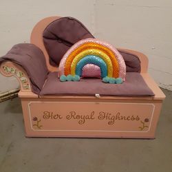 Wildkin Kids Princess Chaise Lounge with Storage