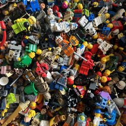LEGO Minifigure 1 oz Lots - Complete For Parts - Torsos Heads Legs & Accessories