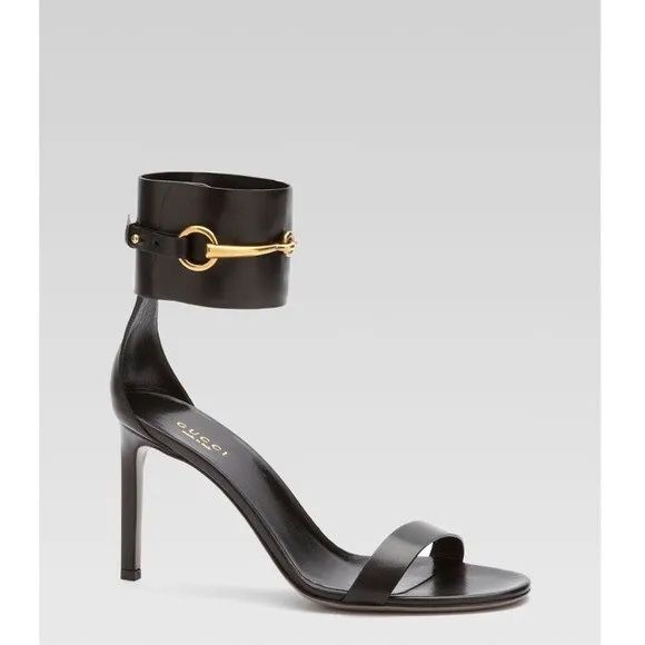 Gucci Ursula Horsebit Ankle Strap Heel 36.5