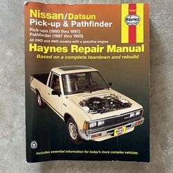 Nissan D21 Hardbody Truck Parts includes Haynes Repair Manual for Datsun/Nissan Pick-up and Pathfinder