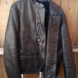 Giorgio Armani Mens Python  Biker Jacket 