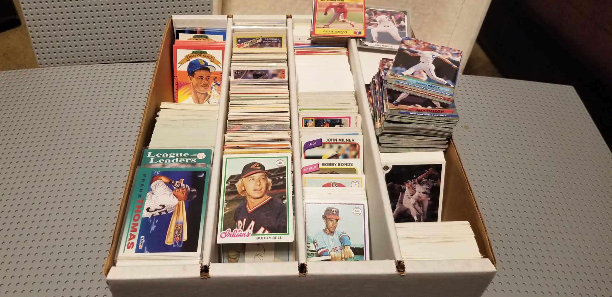 HUGE BOX OF BASEBALL CARDS- 1978 - 1992