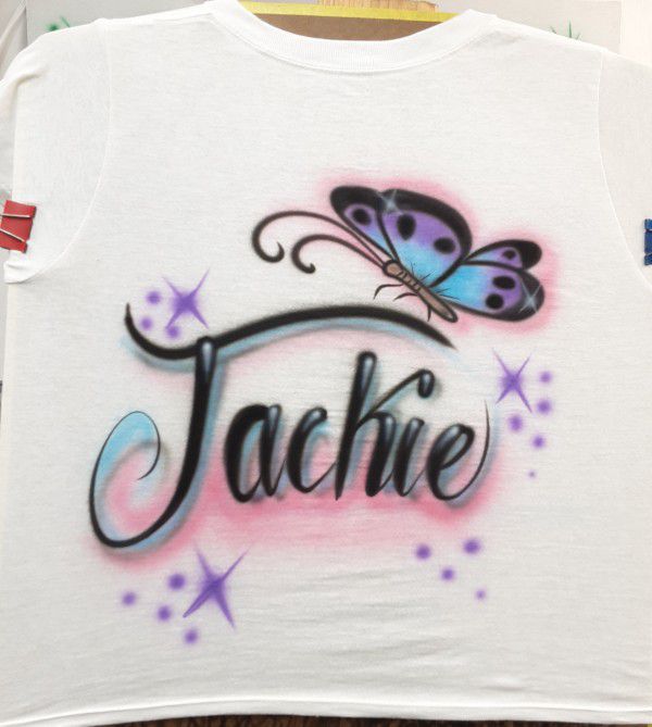 Airbrush T-shirt / Lettering  Name 