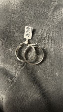 .925 Silver Hoop Earrings