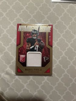 2025 Elite Michael Penix Numbers Game /75 Patch