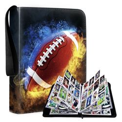 Football Card Binder 9 Pocket With 50 Binder Sleeves 900 Cards 