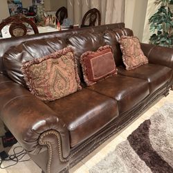 Beautiful Italian Leather Sofa 