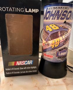 Vintage Jimmie Johnson Rotating Lamp