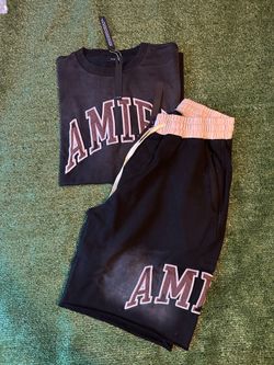 Amiri shirt and short set