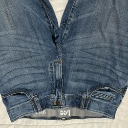BLUE LEE STRAIGHT TAPER JEANS 33/30  
