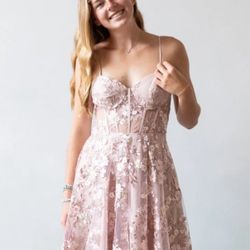 Pink & Gold Dress Homecoming 