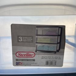 Sterilite 3 Drawer Cart