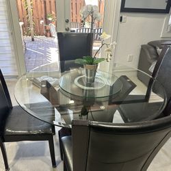 Elegant Wood & Glass Dining Set – Seats 6 | El Dorado Furniture