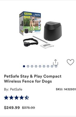 Stay and play wireless fence