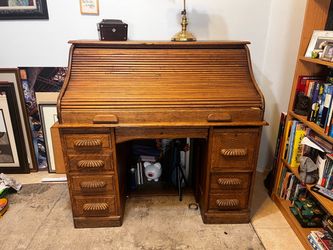 Roll top mail desk