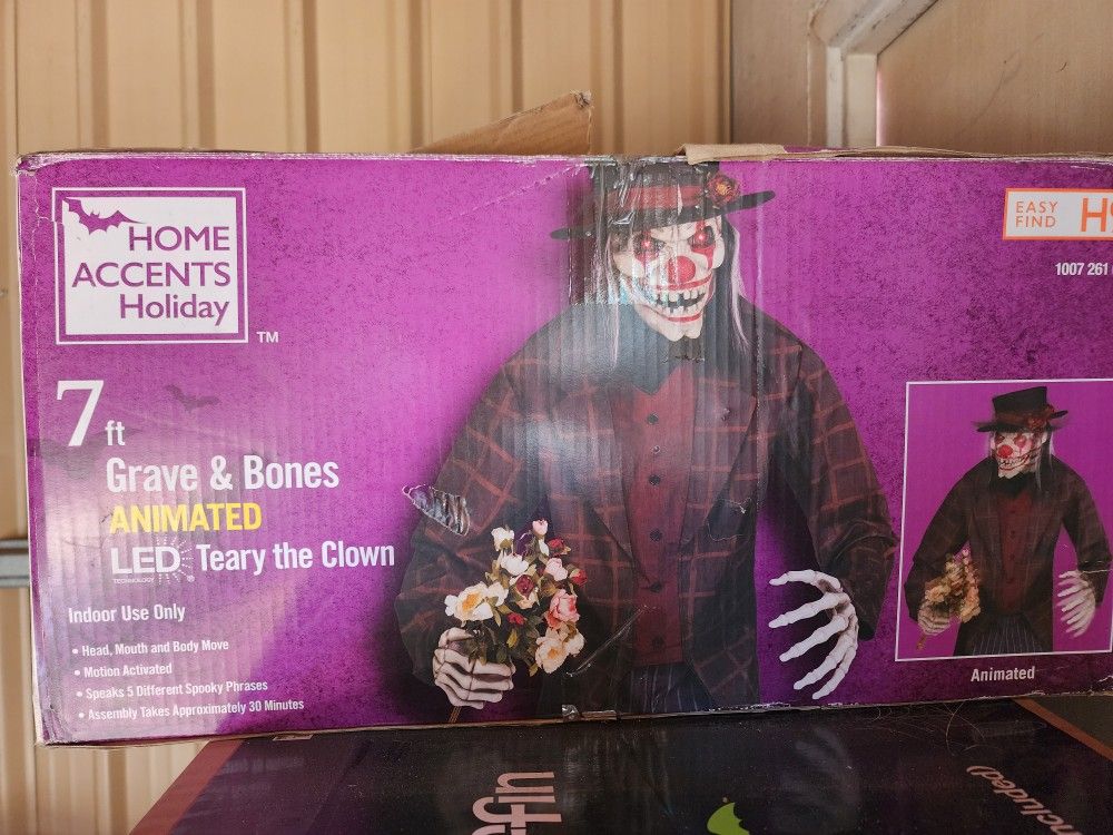 7ft Grave And Bones Animated Prop