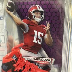 Fernando Mendoza Shadow Box With Color Match Nike #20/25