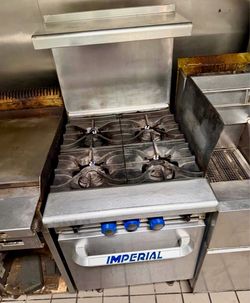 Imperial 4-Burner Commercial Restaurant Gas Range
