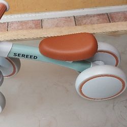 SEREED Baby Balance Bike For 1 Year Old Boys Girls 12-24 Month Toddler Balance Bike, 4 Wheels Toddler First Bike, First Birthday Gifts

