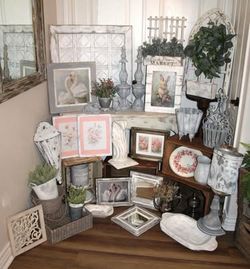 PRICES VARY ⭐ Shabby French Country Farmhouse Gray & White Spring Summer Decor!!!