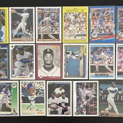 Ken Griffey, Jr HOF Baseball Card Bundle 1991 to 1992