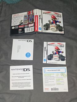 Mariokart DS Case And Manual Only, NO GAME!!!