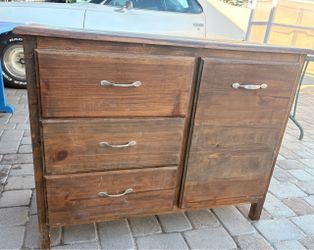 $20 wooden dresser storage