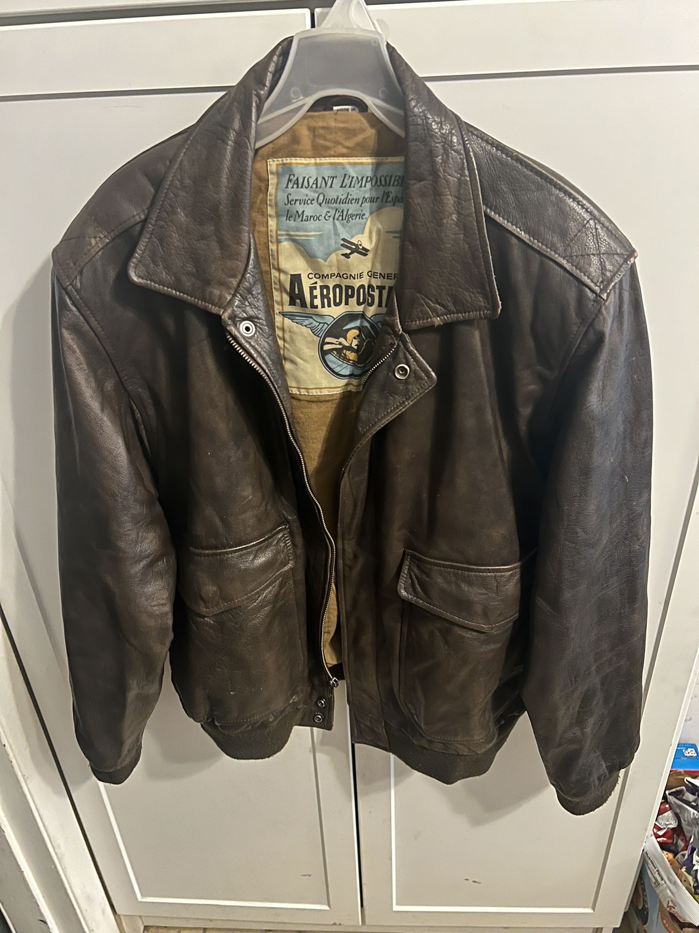 Men’s Aeropostle Genuine Leather Jacket XL