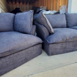 HUGE Overstuffed Cloud ☁️  Sofa / Chair Set $399 ✅️ Free Delivery In AV!!! 🚚 