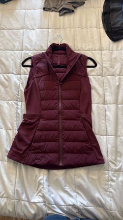 Burgundy Quilted Puffer Vest lululemon