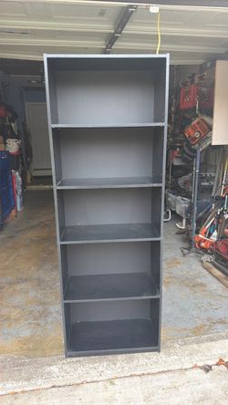 Black 5-Shelf Bookcase