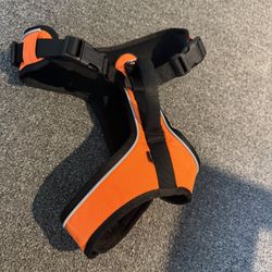 PetSafe EasySport Nylon Reflective Back Clip Dog Harness, Orange, Medium: 26 to 32-in chest