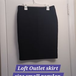 Loft Outlet Skirt Like New Color Black Size Small