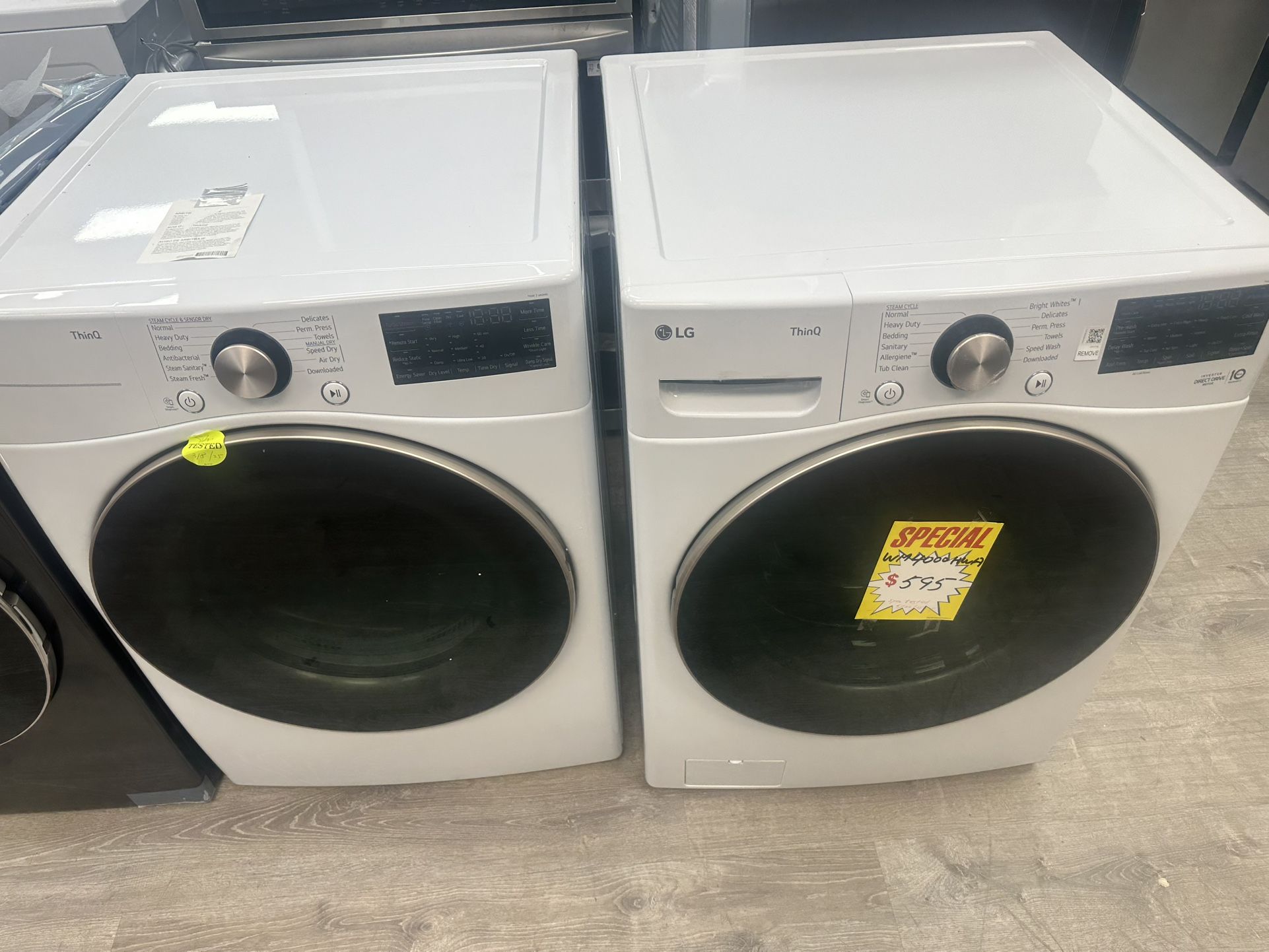 LG Washer And Dryer, $545 Each