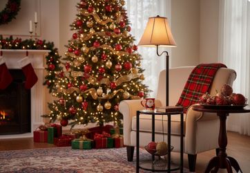 Mainstays Floor Lamp with Table