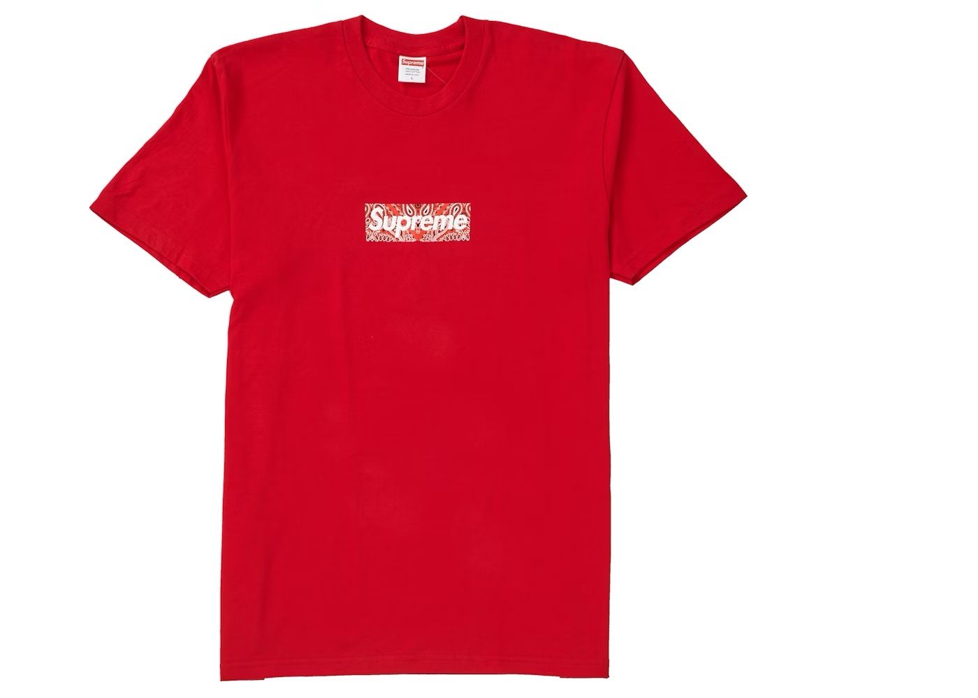 Supreme Bandana Box Logo Tee Red Medium FW19