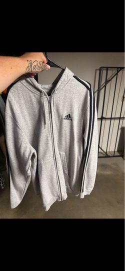 Adidas 3-Stripe Full-Zip Hoodie 2X