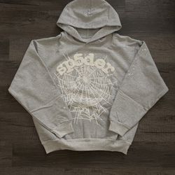 Grey Sp5der Hoodie 