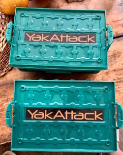 YakAttack Teal Plastic Storage Crates – Set of 2