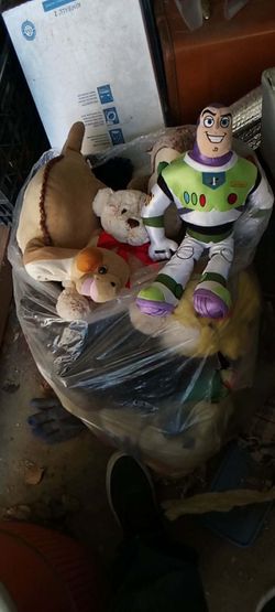 Bag of stuffed animals