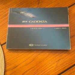 KIA CADENZA 2014 Owner’s Manual 