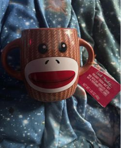 Sock Monkey Holiday Mug
