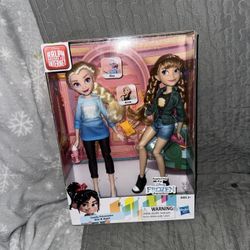 Disney Ralph Breaks The Internet Comfy Princesses Dolls - Elsa and Anna