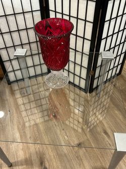 Glass end table