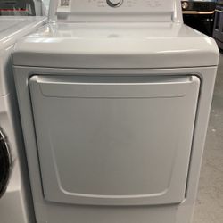 Lg Front Load Electric Dryer in White with 5 Dryer Programs and Sensor Dry