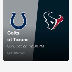10/27/24 Texans Tickets