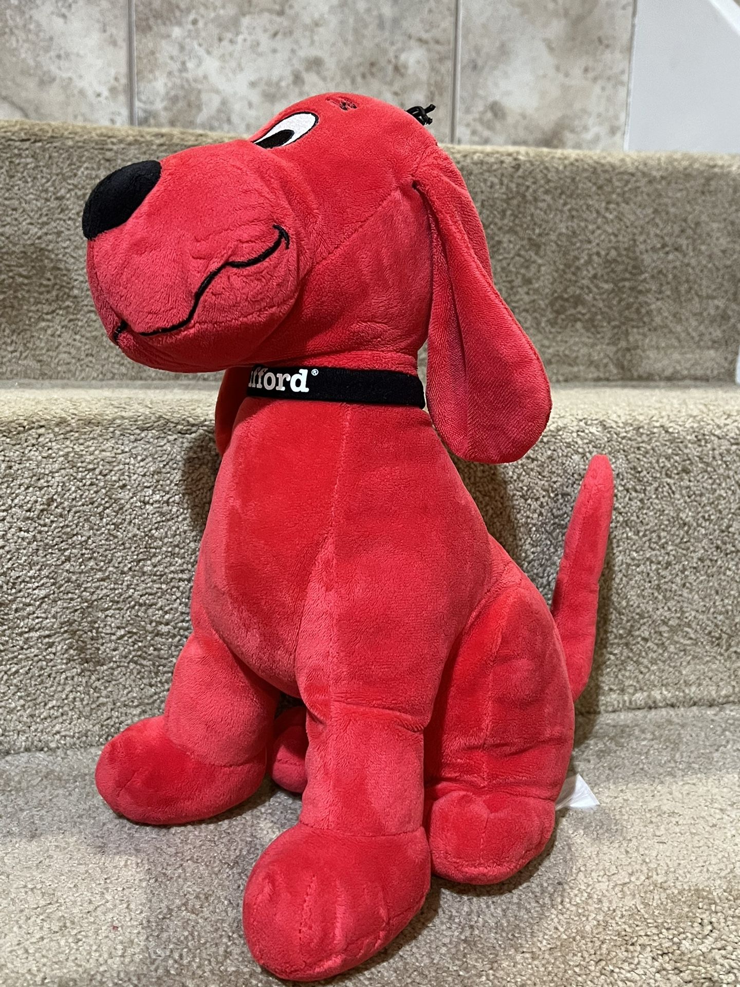 Vintage Clifford Red Dog Plushy Stuffed Animal Plush Toy 12 Inches Tall Clean